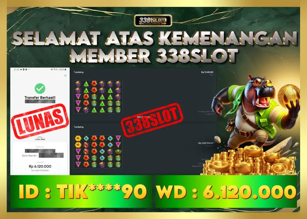 338SLOT JACKPOT GAME SLOT ZEUS ASLI NO.1! Rp 6.120.000 - LUNAS!!!