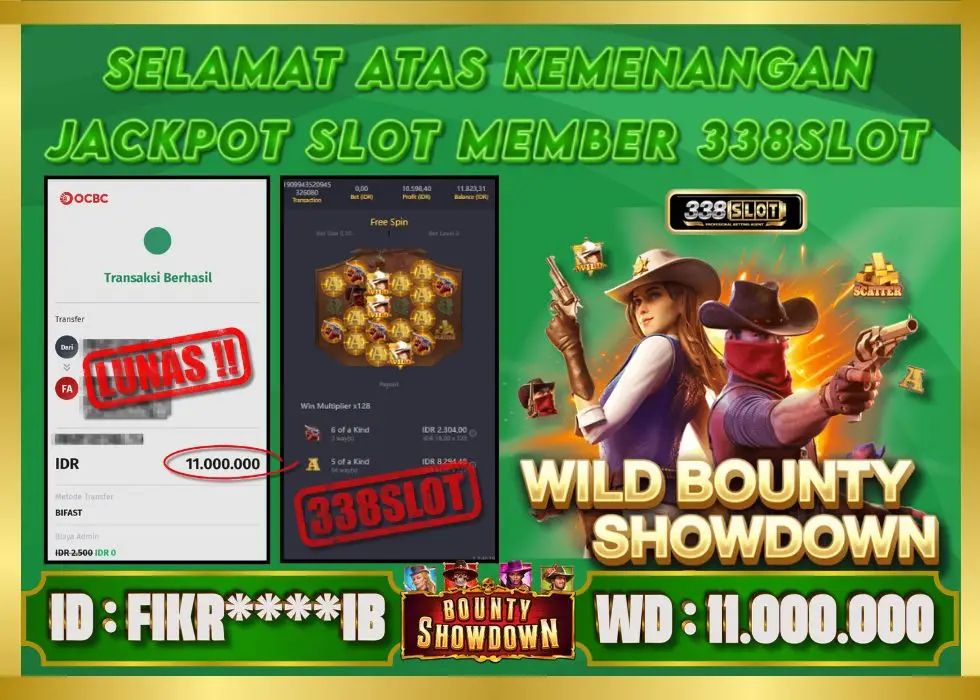 338SLOT JACKPOT GAME JUDI SLOT INDONESIA Rp 11.000.000 - LUNAS!!!