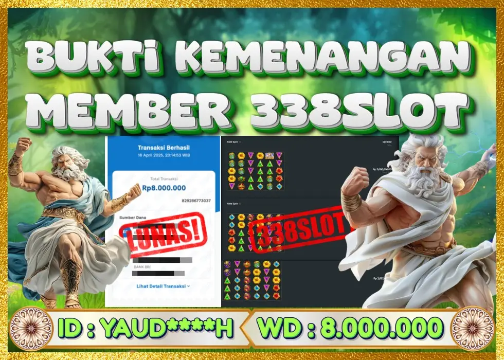 338SLOT JACKPOT GAME SLOT ZEUS MAXWIN! Rp 40.000.000 - LUNAS!!!
