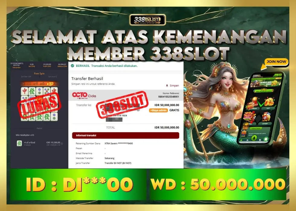 338SLOT JACKPOT GAME JUDI PGSOFT CUAN! Rp 50.000.000 - LUNAS!!!