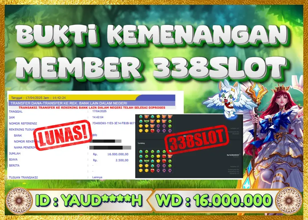 338SLOT JACKPOT GAME JUDI SLOT STARLIGHT! Rp 16.000.000 - LUNAS!!!