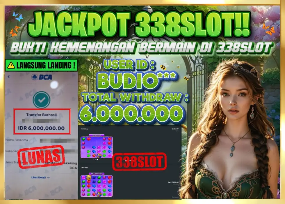 338SLOT JACKPOT GAME PRAGMATIC BONANZA MAXWIN! Rp 6.000.000 - LUNAS!!!