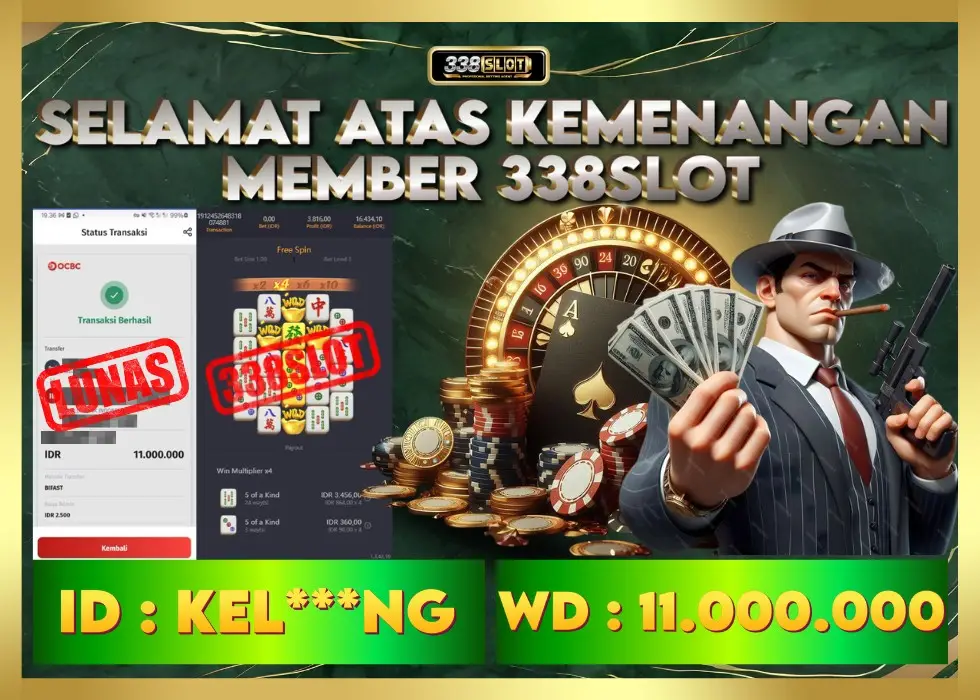 338SLOT JACKPOT GAME JUDI PGSFOT TERBESAR! Rp 11.000.000 - LUNAS!!!