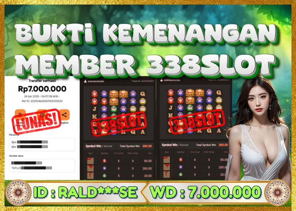 338SLOT JACKPOT GAME JUDI SLOT GACOR NO.1! Rp 7.000.000 - LUNAS!!!