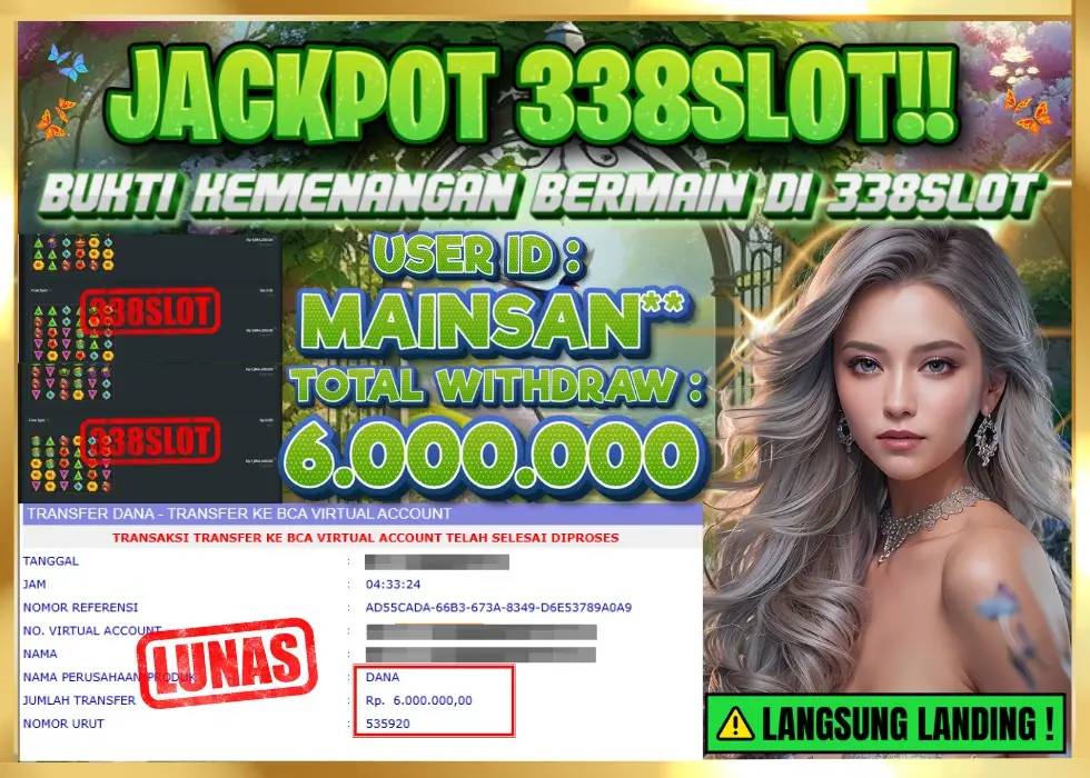338SLOT JACKPOT GAME SLOT GACOR ZEUS! Rp 6.000.000 - LUNAS!!!