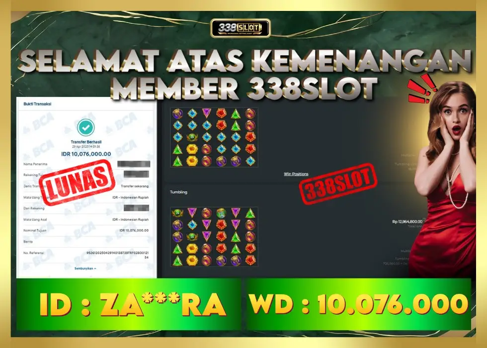 338SLOT JACKPOT GAME SLOT ZEUS TERBESAR! Rp 10.076.000 - LUNAS!!!