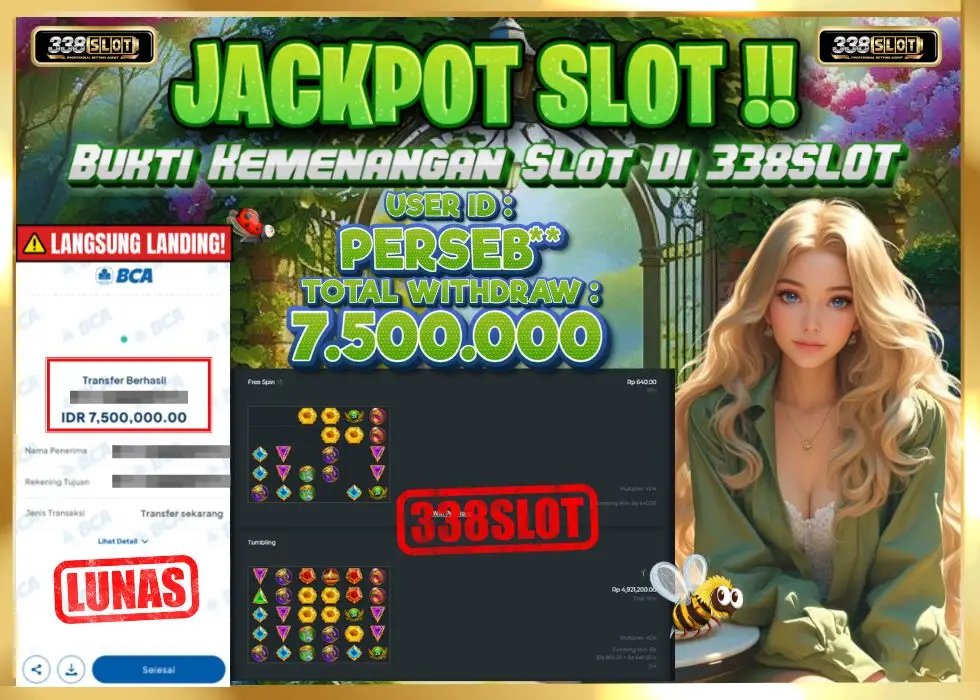 338SLOT JACKPOT GAME SLOT GATES OF OLYMPUS! Rp 7.500.000 - LUNAS!!!