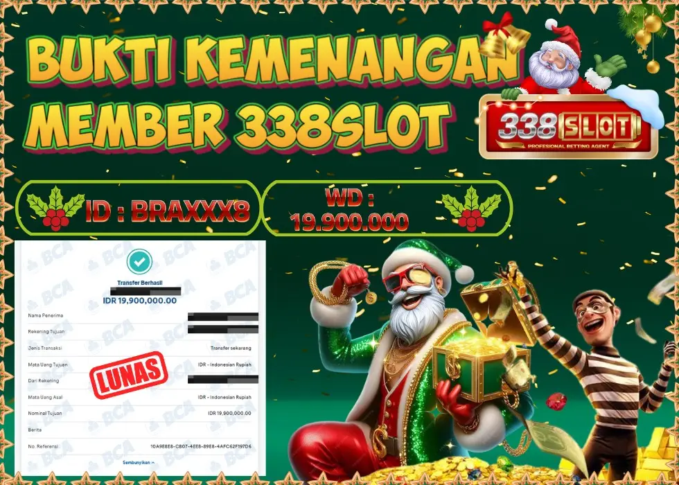 338SLOT JACKPOT GAME PROVIDER TERBESAR! Rp 19.900.000 - LUNAS!!!