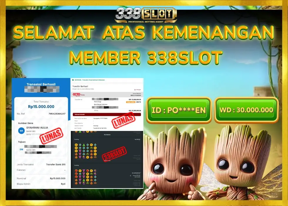 338SLOT JACKPOT GAME SLOT TERGACOR ZEUS! Rp 30.000.000 - LUNAS!!!