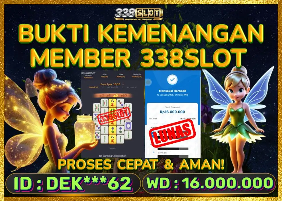 338SLOT JACKPOT GAME PGSOFT TERAMAN! Rp 16.000.000 - LUNAS!!!