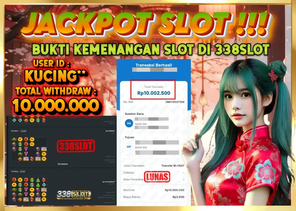 338SLOT JACKPOT GAME SCATTER ZEUS PATEN! Rp 10.000.000 - LUNAS!!!