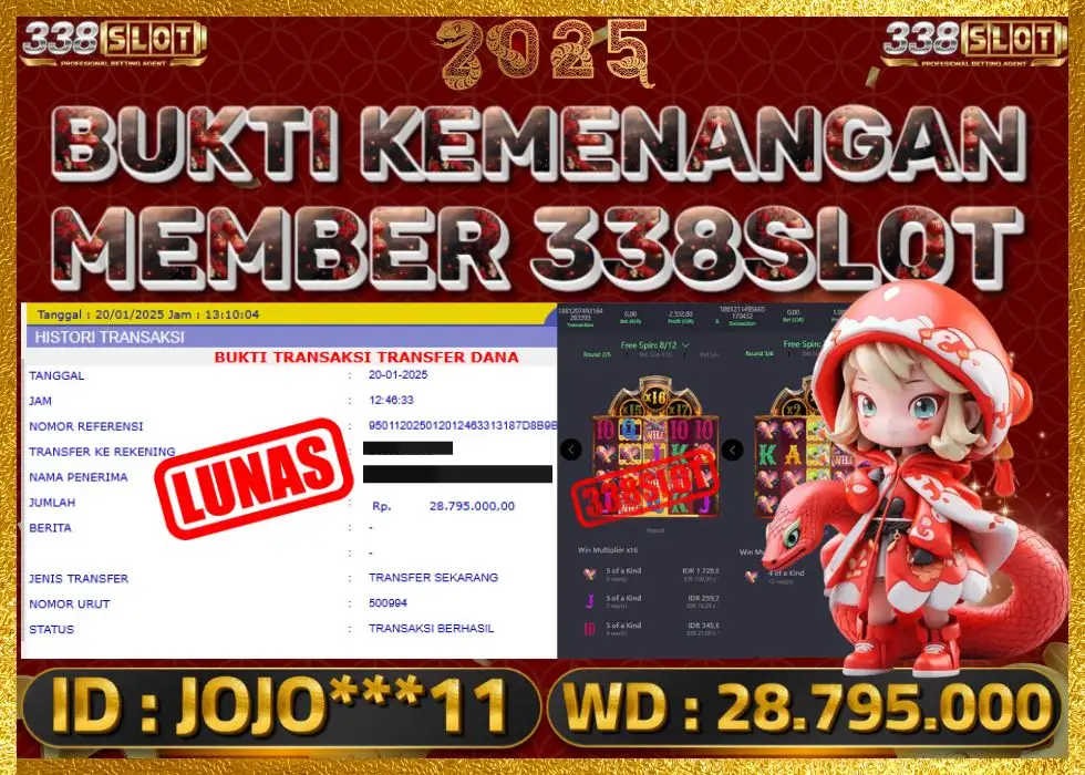 338SLOT JACKPOT GAME JUDI SLOT ZEUS! Rp 28.795.000 - LUNAS!!!
