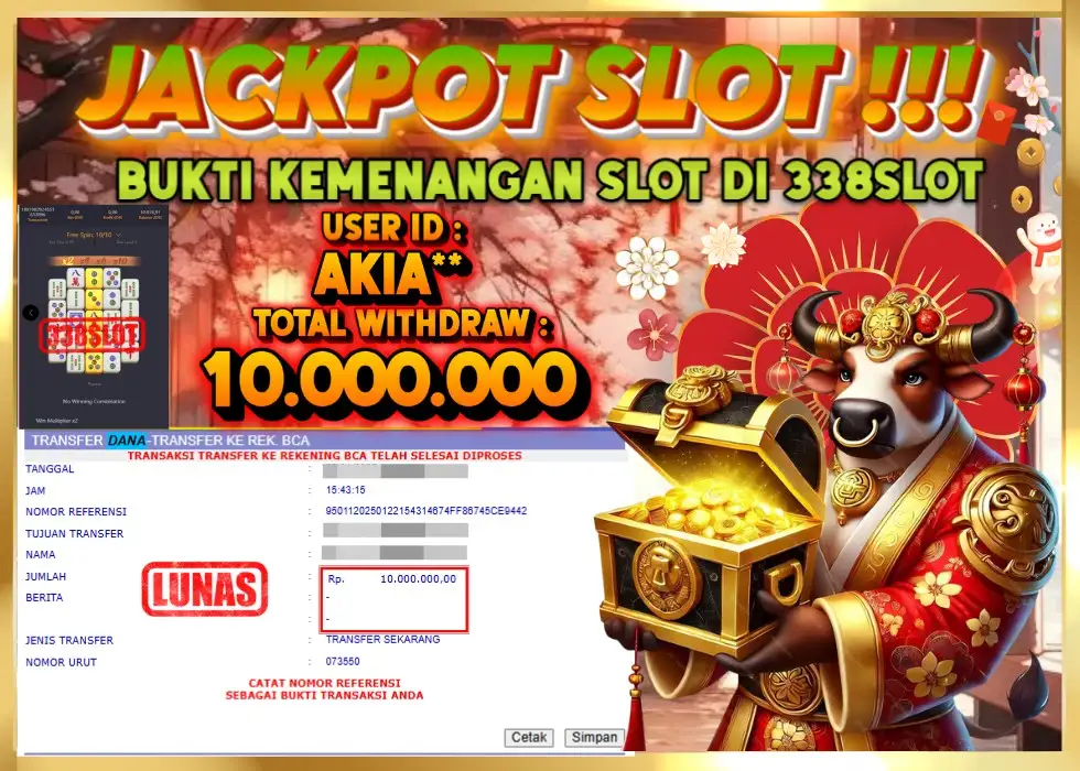 338SLOT JACKPOT GAME PGSOFT TERBESAR NO.1! Rp 10.000.000 - LUNAS!!!