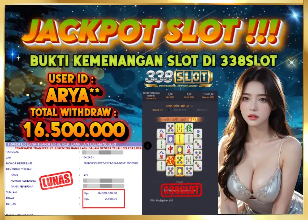 338SLOT JACKPOT GAME PGSFOT MAHJONG 1! Rp 16.500.000 - LUNAS!!!