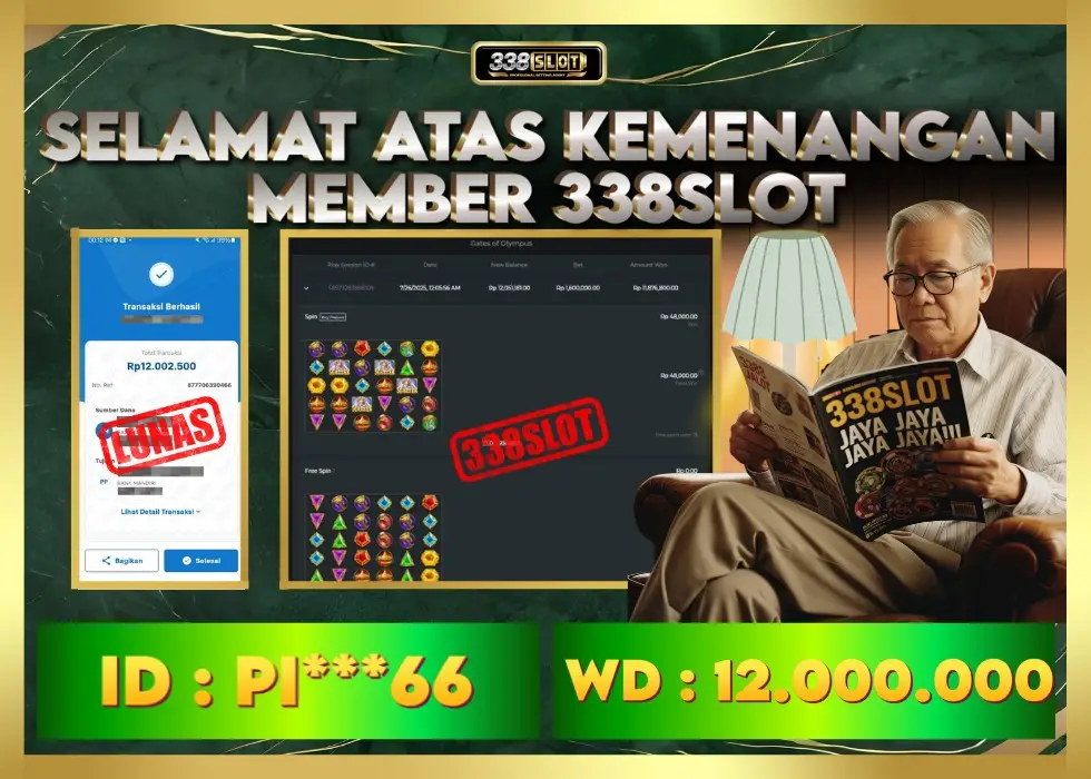 338SLOT JACKPOT GAME SLOT ZEUS PROMO MERDEKA! Rp 12.000.000 - LUNAS!!!
