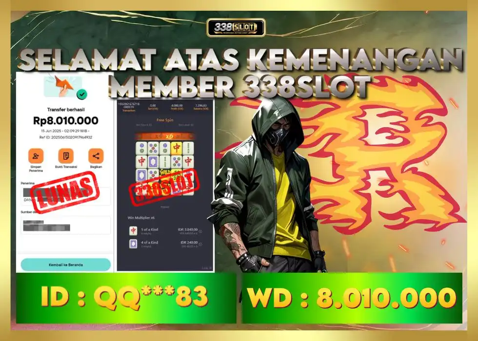 338SLOT JACKPOT GAME JUDI PGSOFT TERBAIK INDONESIA! Rp 8.010.000 - LUNAS!!!