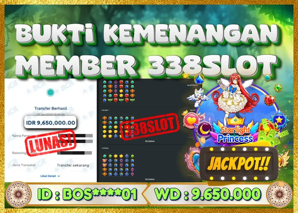 338SLOT JACKPOT GAME SLOT PRINCESS MAXWIN! Rp 9.650.000 - LUNAS!!!