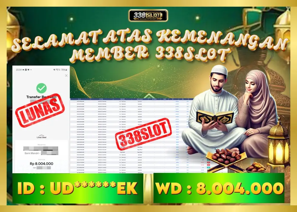 338SLOT JACKPOT GAME JUDI ONLINE RESMI! Rp 8.004.000 - LUNAS!!!