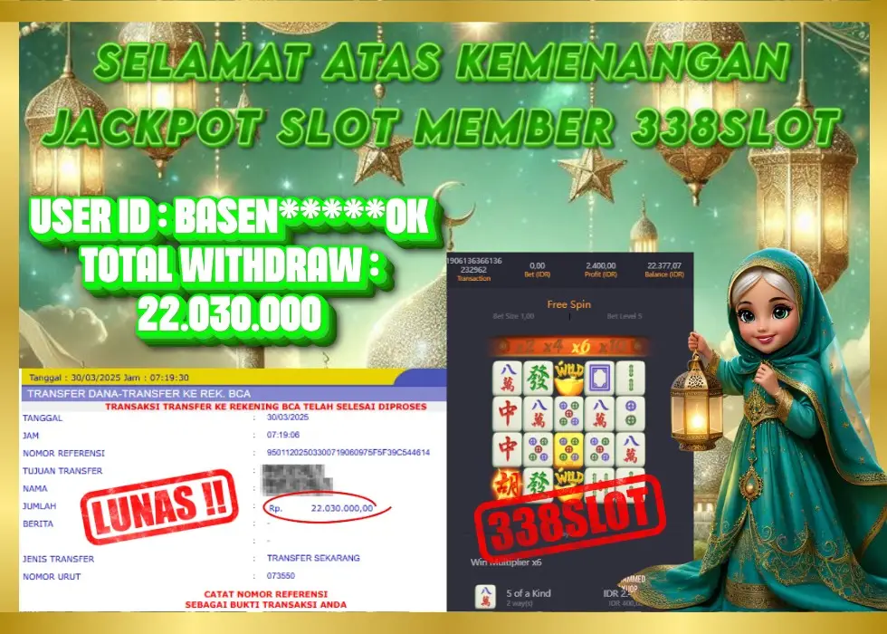 338SLOT JACKPOT GAME PGSOFT MAXWIN NO.1! Rp 22.030.000 - LUNAS!!!