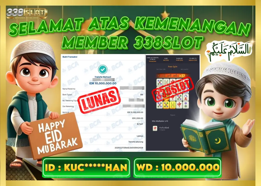 338SLOT JACKPOT GAME JUDI GACOR PGSOFT! Rp 10.000.000 - LUNAS!!!