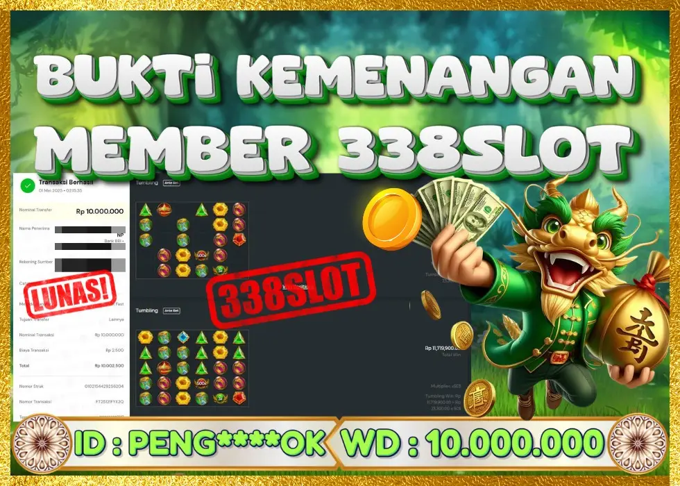 338SLOT JACKPOT GAME JUDI SLOT ZEUS RESMI! Rp 10.000.000 - LUNAS!!!