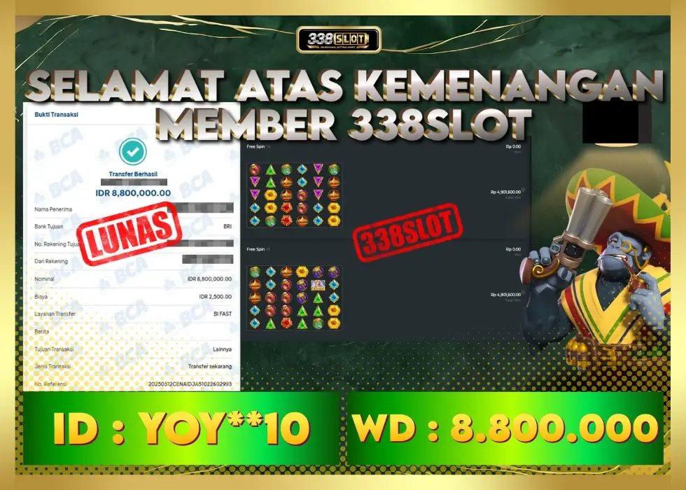 338SLOT JACKPOT GAME SLOT ZEUS TERBESAR! Rp 8.800.000 - LUNAS!!!