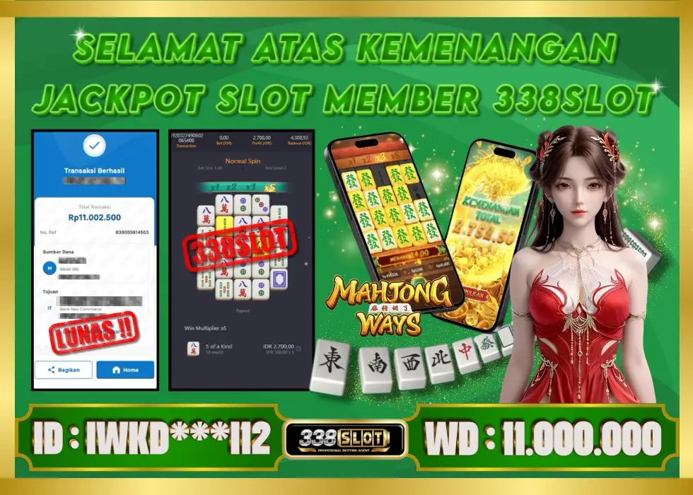 338SLOT JACKPOT GAME JUDI PGSOFT MAXWIN ASLI! Rp 11.000.000 - LUNAS!!!
