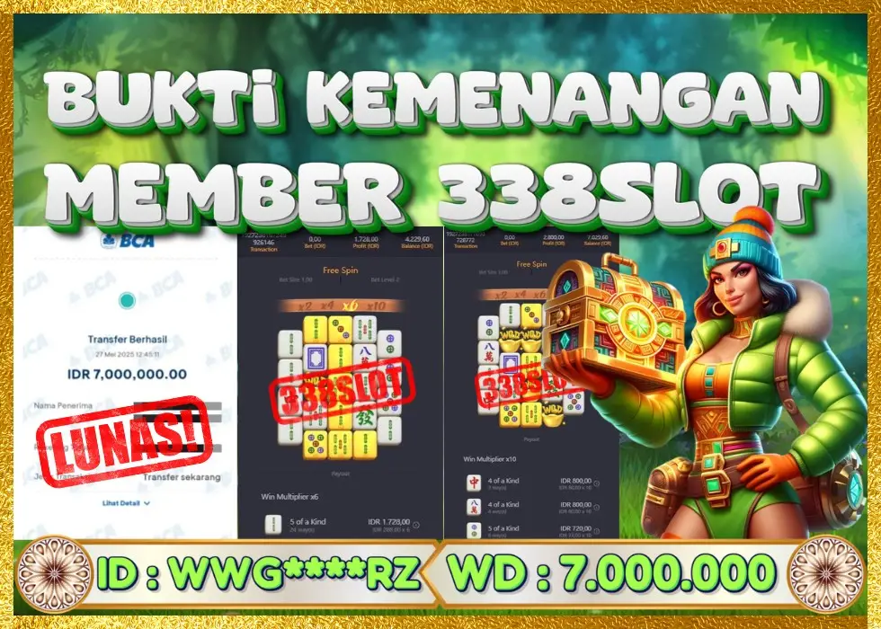 338SLOT JACKPOT GAME JUDI PGSOFT TERBARU! Rp 7.000.000 - LUNAS!!!