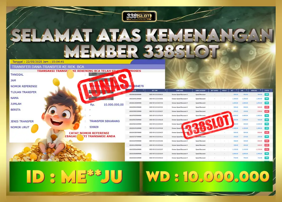 338SLOT JACKPOT GAME JUDI ONLINE TERBAIK 2025! Rp 10.000.000 - LUNAS!!!