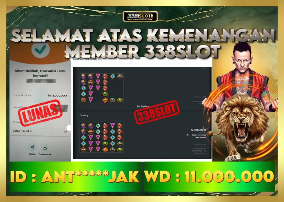 338SLOT JACKPOT GAME SLOT PRAGMATIC ZEUS! Rp 11.000.000 - LUNAS!!!