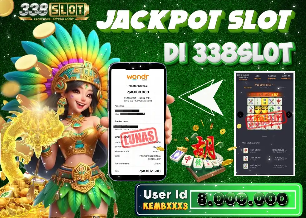 338SLOT JACKPOT SLOT MAHJONG WAYS 1 Rp 8.000.000 - LUNAS!!!